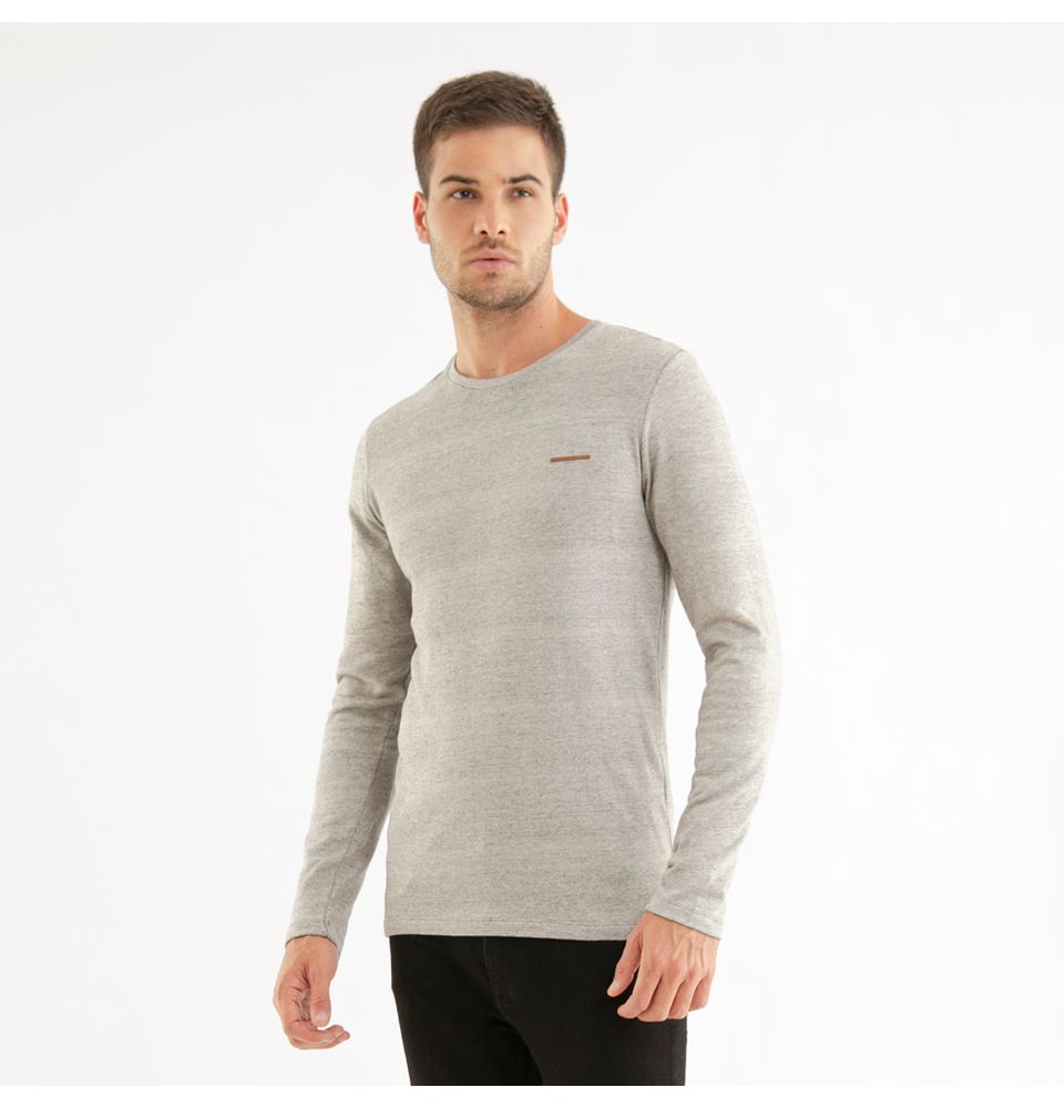 cream marl moletom com capuz